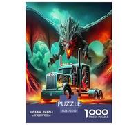 Big Truck Jigsaw Puzzles Puzzle for Adults Kids. 1000 Piece Impossible Challenge Toy Educational Game Home Decoration for Adults& Kids Age 14 Years Up 70x50cm/1000pcs