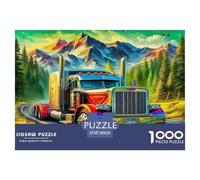 Big Truck Jigsaw Puzzles Puzzle for Adults Kids. 1000 Pieces Impossible Challenge Toy Educational Game Home Decoration for Adults& Kids Age 14 Years Up 38x26cm/1000pcs