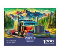 Big Truck Jigsaw Puzzles Puzzles for Adults Kids. 1000 Piece Impossible Challenge Toy Educational Games Home Decoration for Adults& Kids Age 14 Years Up 70x50cm/1000pcs