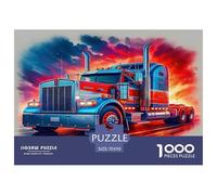 Big Truck Jigsaw Puzzles Puzzles for Adults Kids. 1000 Piece Whimsical Challenge Toy Educational Game Home Decoration for Adults& Kids Age 14 Years Up 70x50cm/1000pcs
