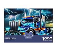 Big Truck Jigsaw Puzzles Puzzles for Adults Kids. 1000 Pieces Whimsical Challenge Toy Educational Games Home Decoration for Adults& Kids Age 14 Years Up 38x26cm/1000pcs