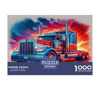 Big Truck Jigsaw Puzzles Puzzles for Adults Kids. 1000 Pieces Whimsical Challenge Toy Educational Games Home Decoration for Adults& Kids Age 14 Years Up 38x26cm/1000pcs