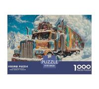 Big Truck 。 Puzzle - Fully Interlocking & Randomly Shaped 1000 Piece 。 Puzzles Age 12+ for Adults - Durable Adult 。 Puzzles for The Whole Family 38x26cm/1000pcs