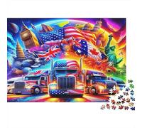 Big Truck1000 Piece Jigsaw Puzzle for Adults And Kids Family Game FantasyFun And Challenging for Home Decoration Great Gift Idea70x50cm/1000pcs