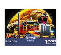 Big Truck1000Piece JigsawPuzzlecar ForAdult Colourful Brainteasing Age12+byth Challenging The Impossible Difficult Game Brainteasing Adults Jigsaw Puzzle 38x26cm/1000pcs