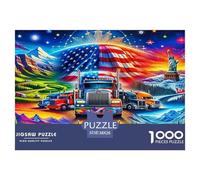 Big Truck1000Piece JigsawPuzzlescar ForAdult Challenging Brainteasing Age12+byth EducationalGames Uncover The Puzzle 38x26cm/1000pcs