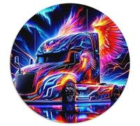 Big TruckJigsaw Puzzles 1000 Pieces for Adults Kids Round FantasyCreative Challenging Puzzle Toy1000pcs (67.5x67.5cm)