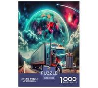 Big TruckPuzzle 1000 Piece Jigsaw Adults Kids Puzzles Creative Challenge Games Home Decoration Inspirational Games Educational 1000pcs 70x50cm/1000pcs
