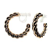 Big Twisted Hoop Gold Clip On Earrings For Women Non Pierced Earrings Pierced Look