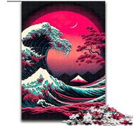 Big Wave Beach Sunset Jigsaw Puzzles 1000 Pieces for Adults Teens, Challenging Game And Family Play Educational Game for Birthday, Chrismas (26x38cm)
