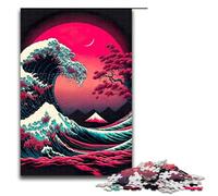 Big Wave Beach Sunset Jigsaw Puzzles for Adults Piece Challenging Puzzles DIY Decoration Brain Challenge for Adult Family 1000 PCS(75x50cm)