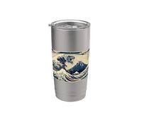 Big Wave Ukiyo-e Japanese Traditional Dinosaur T-Rex Stainless Steel Insulated Tumbler