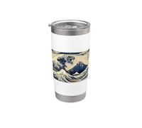 Big Wave Ukiyo-e Japanese Traditional Dinosaur T-Rex Stainless Steel Insulated Tumbler