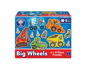 Big Wheels Jigsaw Set 4 Puzzles 4 8 Pieces Mighty Machines Age 3+