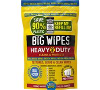 Big Wipes Heavy Duty Pro Hand Wipes x100 Refill Pouch Removes Paint Oil P
