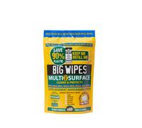 Big Wipes Multi-Surface Pro+ Bio Wipes - Green Top (Refill Pouch of 80)