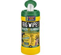 Big Wipes x80 Multi-Surface Wipes Tub, Maximum Value, Biodegradable. Heavy Duty Super Absorbent Professional Wipes, 4 Bio-Based Power Solvents, Skin