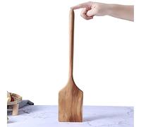 Big Wooden Spatula for Cooking, Giant Wood Shovel Scraper Utensil for Large Cast Iron, 17-inch Kitchen Spatula Flat Multipurpose, Long Handle Frying Turner Heat Resistant, Heavy Food Service Spatulas
