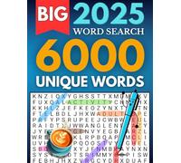 Big Word Search Book - 6000 Words: 100 Large Print Puzzles for Adults, Seniors & Teens - Giant Word Find Puzzle Book to Have Fun and Relax