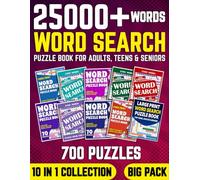 Big Word Search Book For Adults - 700 Puzzles: 25000+ Words 10 in 1 Set Word Search Puzzle Book for Adults, Teens and Seniors (Wordfind Puzzles for Adults and Seniors)