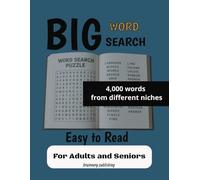Big Word Search: Word Searches with Easy to Read Print about Camping, Cooking, Animals, Astronomy and More / 8.5x11 inches / 130 Pages / 50+ Puzzles. ... for Vacations, Holiday and Free Time