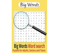 Big Words Word Search Puzzel Book: Word Searches With Easy To Read Print About Animals, Everyday life, Pets and more I 6x9 inches, 110 pages I 50+ pages ... Gift for Vactions Holidays and Free Times