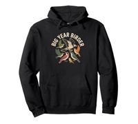 Big Year Birder Species Checklist Birdwatching Challenge Art Pullover Hoodie