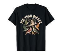 Big Year Birder Species Checklist Birdwatching Challenge Art T-Shirt
