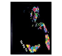 Big Yin Billy Connolly Paint Splatter Art Print Framed Poster Wall Decor 12x16 inch