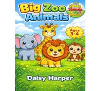 Big Zoo Animals: A Bold and Easy Coloring Book for Toddlers Ages 3-4 (Little Hands Big Imagination)