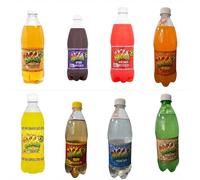 Biga Soft Drinks Collection, 8 Flavours, Orange, Grape, Fruit Punch, Jamaica Kola, Pineapple, Apple, Cream Soda, Ginger Beer