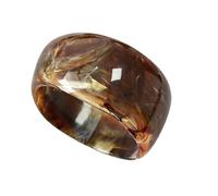 Bigbabybig Chic Boho Exaggerated Resin Bangle Bracelet for Women Wide Oversized Irregular Acetate Hypollergenic Acrylic Statement Jewelry Gifts for Her, 5 UK, Resin, Cubic Zirconia