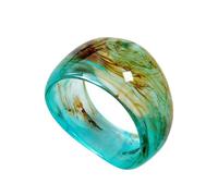 Bigbabybig Chic Boho Exaggerated Resin Bangle Bracelet for Women Wide Oversized Irregular Acetate Hypollergenic Acrylic Statement Jewelry Gifts for Her, 5 UK, Resin, Cubic Zirconia