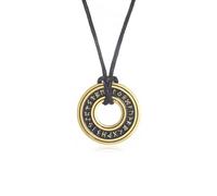 Bigbabybig Minimalist The Elder Futhark Runes Pendant for Men Women Viking Necklace Chain Hypoallergenic Nordic Pagan Faith Dainty Mother's Day Birthday, 24", Metal, No Gemstone