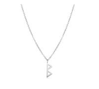 Bigbabybig Minimalist The Elder Futhark Runes Pendant for Women Viking Necklace Chain Hypoallergenic Nordic Pagan Faith Dainty Mother's Day Birthday, 18inch, Metal, No Gemstone