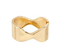 Bigbabybig Minimalist Wide Chunky Statement Cuff Bangle Bracelet for Women Open Cuff Minimalist Statement Jewelry Hypoallergenic Tarnish Resistant Gifts for Mother Wife, M, Metal, no gemstone