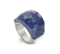 Bigbabybig Natural Labradorite Gemstone Exaggerated Statement Ring for Women Men Gemstone Dainty Trendy Stainless Steel Party Wedding Band Rings Elegant Jewelry Gifts for Her Him Anniversary Birthday