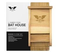 WildYard Cedar Bat Box - Single Chamber, Preassembled - Wildlife Garden Habitat with Bat Roosting Box - Weatherproof Outdoor Gadget - Gothic Gifts for Nature Enthusiasts