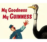 BigBazza Vintage Advertising Wall Tin Plaque 20x15cm - Pub Shed Bar Man Cave Home Bedroom Office Kitchen Gift Metal Sign - Guinness Draught Stout Ale Pint Irish Ireland