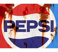 BigBazza Vintage Advertising Wall Tin Plaque 20x15cm - Pub Shed Bar Man Cave Home Bedroom Office Kitchen Gift Metal Sign - Retro Rustic Pepsi Cola inspired