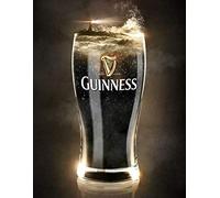 BigBazza Vintage Advertising Wall Tin Plaque 20x15cm - Pub Shed Bar Man Cave Home Bedroom Office Kitchen Gift Metal Sign - Guinness Draught Stout Ale Pint Irish Ireland