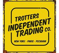 BigBazza Vintage Advertising Wall Tin Plaque Large Square 20x20cm Pub Shed Bar Man Cave Home Bedroom Office Kitchen Gift Metal Sign - Retro Only Fools Horses Tv Show Del Boy logo inspired