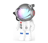 BigBen 7-Color Animated Galaxy Remote Timer Projector, White