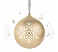 Bigben Christmas Ball Bluetooth Speaker (Gold)