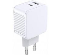 BigBen Connected Dual USB A C Mains Charger 32W (12 20W) Power Delivery, White