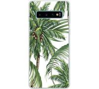 BigBen Connected Hard Case for Galaxy S10 with Palm Tree Patterns, Green