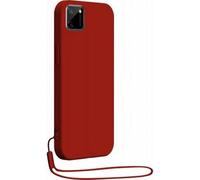 BigBen Connected RealMe C11 2021 Silicone Case with Matching Wrist Strap, Red