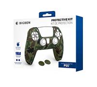 BigBen Controller Silicone Glove Camo Green / Includes 2 Thumb Grips PS5