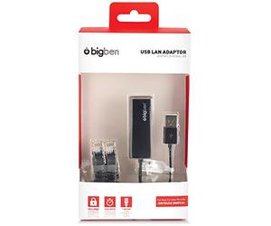 Bigben Interactive SWITCHLANADAPT Ethernet Network Card - Network Cards (Wired, USB, Ethernet, Black)