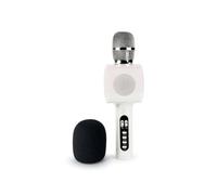 Bigben Karaoke Microphone with Light Effects (White)